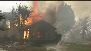 3 Homes burned 7 damaged in Hawarden Fire in Riverside [upl. by Kazim]