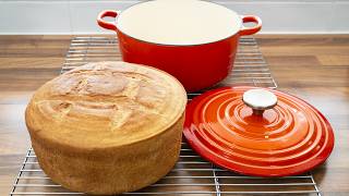 Dutch Oven Bread An amazing crispy bread recipe [upl. by Nirb]