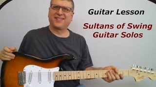 Sultans of Swing by Dire Straits Guitar Solo Lesson [upl. by Bowra]