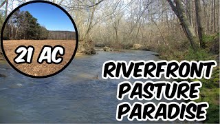 21 Acre Riverfront Pasture Alabama Land For Sale [upl. by Etac]