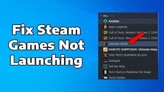 How To Fix Steam Games Not LaunchingNot Opening on Windows [upl. by Harleigh]