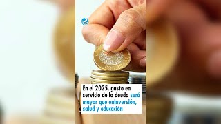 En el 2025 gasto en servicio de la deuda será mayor que en inversión salud y educación [upl. by Finn]