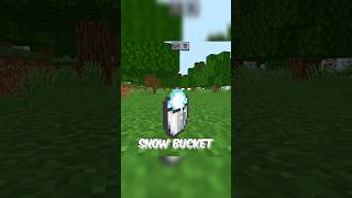 Powder Snow Bucket Trick Minecraft [upl. by Notlehs243]