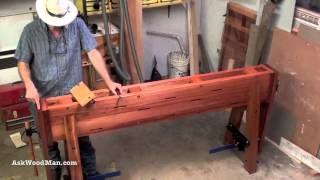 1 of 34 How To Build A Roubo Work Bench AskWoodMan Style [upl. by Ahsilef]