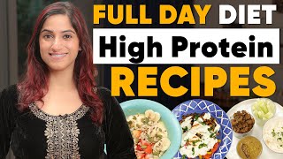 Full Day of Eating  High Protein Veg Diet Plan for Weight Loss  By GunjanShouts [upl. by Grenville7]