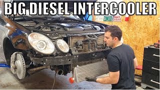 I Installed A Big Intercooler On My Turbo Diesel Mercedes So I Cut Open The Old One Whats Inside [upl. by Ansev]