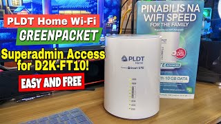 PLDT GreenPacket D2KFT10 Free Superadmin Access Full Tutorial  INKfinite [upl. by Nnaerb458]