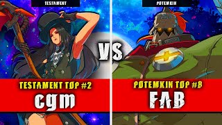 GGST  cgm Testament VS FAB Potemkin  Guilty Gear Strive High level gameplay [upl. by Bel]