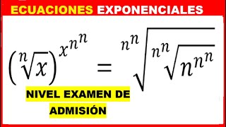 ECUACIONES EXPONENCIALES👉con BASES DIFERENTES EJERCICIO RESUELTO✔ [upl. by Assirrak179]