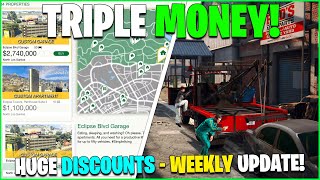 DOUBLE amp TRIPLE MONEY DISCOUNTS amp LIMITED TIME CARS IN DEALERSHIPS  GTA ONLINE WEEKLY UPDATE [upl. by Nadaba886]