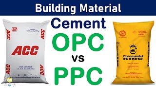 OPC vs PPC  Ordinary Portland Cement vs Portland Pozzolana Cement  Cement  Building Material [upl. by Shushan841]