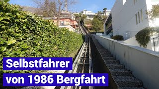 Selbstfahrer Streiff 1986 Bergfahrt  private inclined lift Minusio Switzerland [upl. by Nov864]