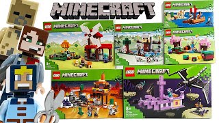 MAKING ALL LEGO Minecraft 2024 Summer Sets COMPILATIONCOLLECTION [upl. by Hunley]