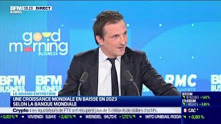 Une croissance mondiale en baisse en 2023 selon la Banque mondiale [upl. by Iren784]