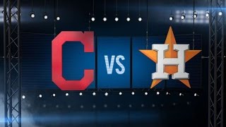 5916 Five run inning powers Astros past Indians [upl. by Kerby]