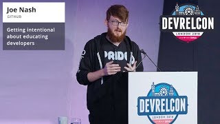 Joe Nash Getting intentional about educating developers [upl. by Nivad]