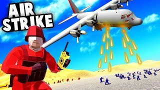 Epic AC130 Plane AIRSTRIKE Destroys Entire Enemy Base Ravenfield Best Mods [upl. by Flore]