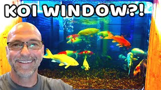 How to Install a KOI WINDOW for an Indoor Pond [upl. by Austreng]