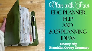 EDC Planner Flip l Chatty Planner Flip l Franklin Covey Compact l 2025 Planner Ideas [upl. by Acysej811]