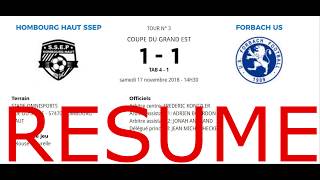 SSEP HOMBOURG  US FORBACH 3e tour coupe du grand est [upl. by Duane]