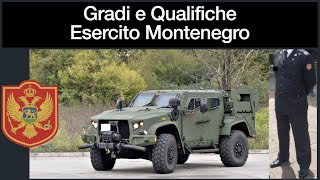 Gradi e Qualifiche Esercito Montenegro [upl. by Htebirol]