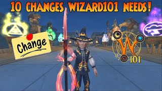 Wizard101 10 Changes Wizard101 NEEDS in 2025 [upl. by Ahsiekel]