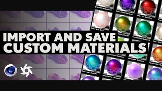 Import And Save Custom Octane Material Libraries In Cinema 4D [upl. by Acirfa618]