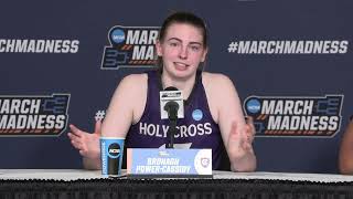 Holy Cross First Round Postgame Press Conference  2024 NCAA Tournament [upl. by Asseralc]