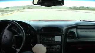 Twin Turbo Z06  TopGunRun Mile Race 203mph [upl. by Sirod]