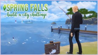 The Sims 4  BACC Spring Falls 🏘  2  Planning the First Business A Build A City Challenge [upl. by Spooner465]