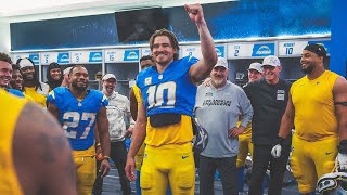 Jim Harbaugh Locker Room Victory Speech vs Titans  LA Chargers [upl. by Eugenides]