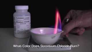 Burn Strontium Chloride For Red Flames [upl. by Asilana431]