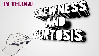 SKEWNESS AND KURTOSIS  Probability and statistics [upl. by Mota773]