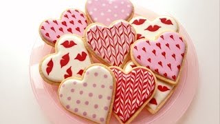 How To Decorate Cookies for Valentines Day [upl. by Atinel]