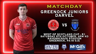 FULL MATCH Greenock Juniors 14 Darvel  West of Scotland Cup  051024 [upl. by Broeker597]