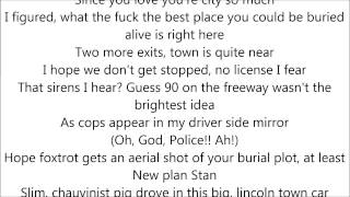 Eminem  Stan Part 2 Lyrics On Screen From MMLP2 2013 [upl. by Maurer282]