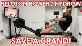 DIY PELOTON ROWER  HYDROW ALTERNATIVE  PREMIUM SET UP  Stepbystep Guide [upl. by Olympia]