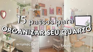 COMO ARRUMAR O QUARTO  15 DICAS de ORGANIZAÃ‡ÃƒO para o seu QUARTO faxina limpeza [upl. by French]