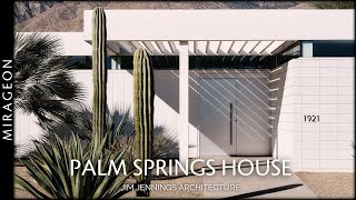 Desert Retreat with Pioneering Structural System  Palm Springs House [upl. by Conlon339]