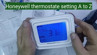 Honeywell thermostate programming for air conditioner zkmultitech [upl. by Urquhart]