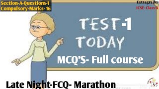 MCQSICSE English Literature Late Night FCQ Marathon [upl. by Le]