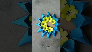 wall decoration ideas with papershorts trending viral diy fun craftpapercraft youtubeshorts [upl. by Anifesoj]