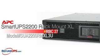 RBC27 Battery Replacement for APC SmartUPS2200 Rack Mount XL [upl. by Sammons]