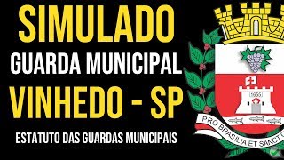 Simulado Guarda Municipal de VinhedoSP Conhecimentos Específicos [upl. by Fu]