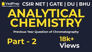 Analytical Chemistry  Chromatography Questions  CSIR NET  GATE  DU  BHU  JAM  Chem Academy [upl. by Enyar]