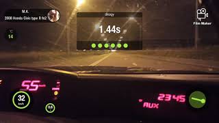 Honda civic type R FN2 14 mile 0100 acceleration DRAGY 📈 [upl. by Afrikah]