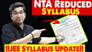 JEE 2024 Maths Syallabus Reduced 🤯 Full Details  Sachin Sir  PhysicsWallah [upl. by Llenra68]