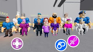 MUSCLE BARRYS PRISON RUN Obby 💪  Playing as Betty Nursery All Morphs Unlocked Full Gameplay [upl. by Rauch652]