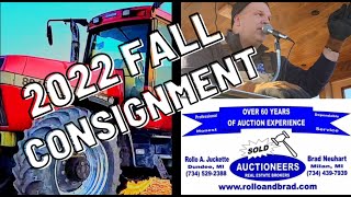 Brad Neuhart Auctioneers 2022 Fall Consignment Auction [upl. by Niliram]