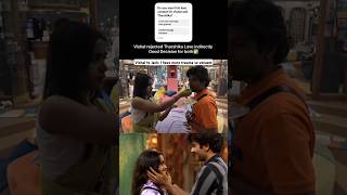 Vishal Tharshika breakup 💔 biggbosstamil [upl. by Sisak849]